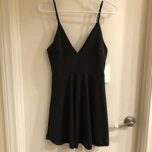 Black Mini Skater Dress